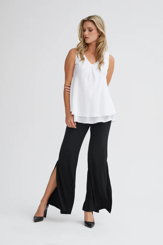 Chiffon Floaty Tunic with V-Neck