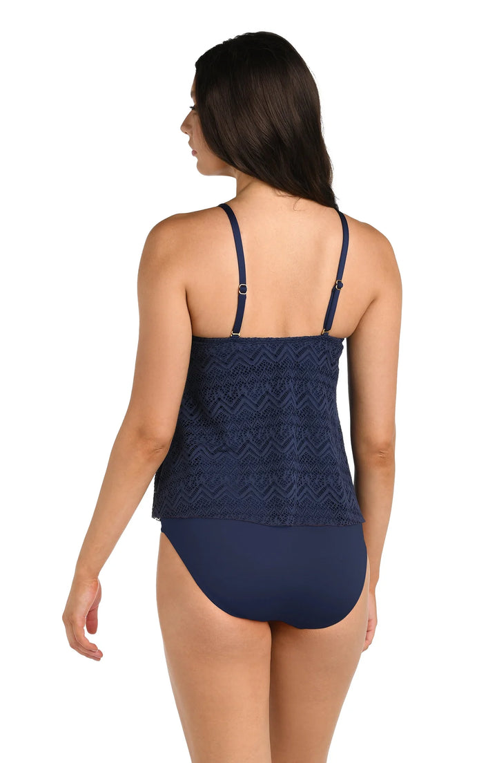 Cecily Crochet Wrap Tankini Top - Size Small