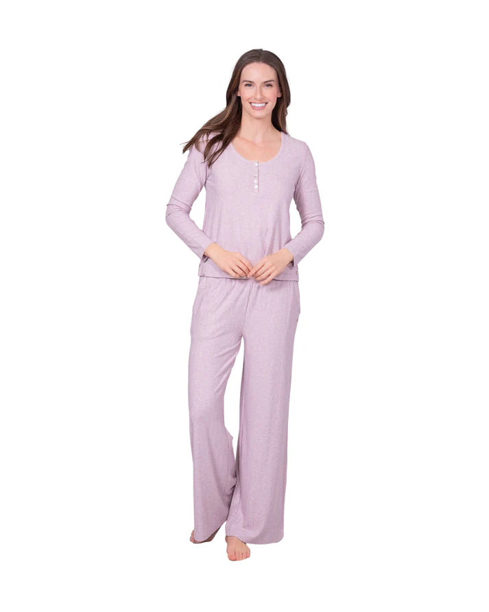 Recycled Pointelle Knit Pajama Set