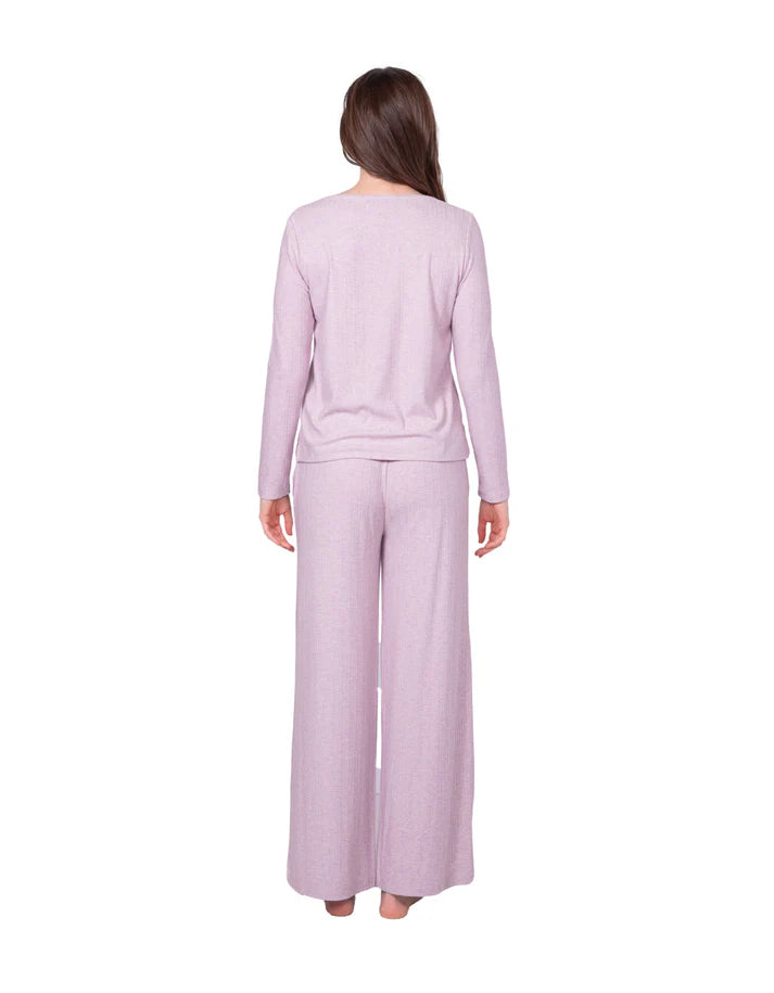 Recycled Pointelle Knit Pajama Set