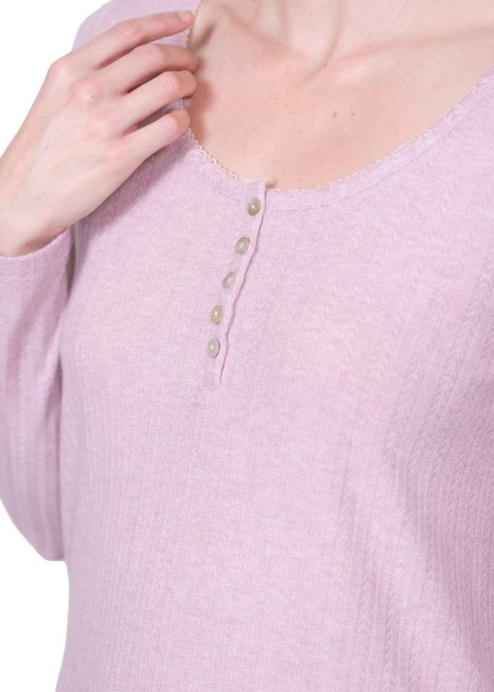 Recycled Pointelle Knit Pajama Set