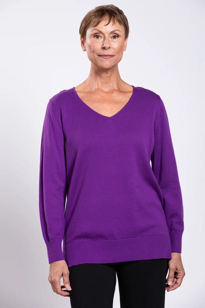 Purple Cotton Sweater