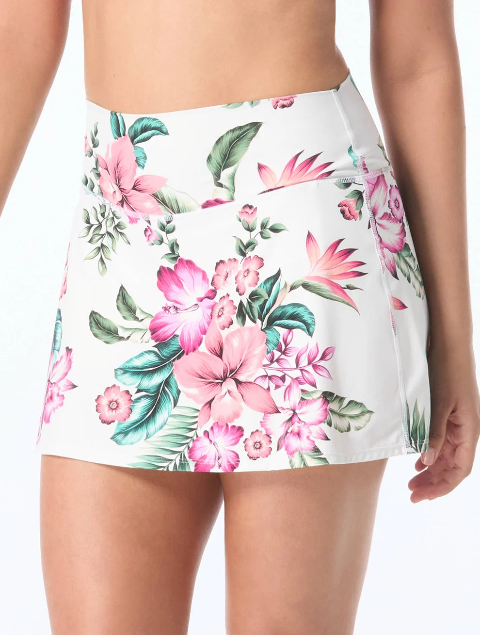 Spiced Tropical Suraya High Waist Swim Skort