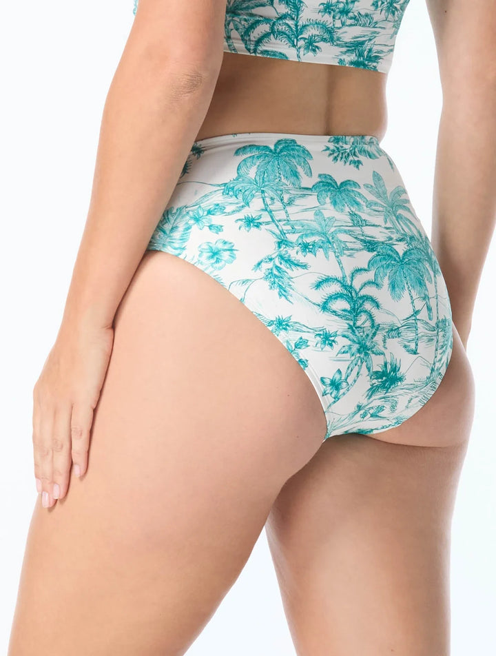 Dreamscape Tyra Twist Front High Waist Bikini Bottom
