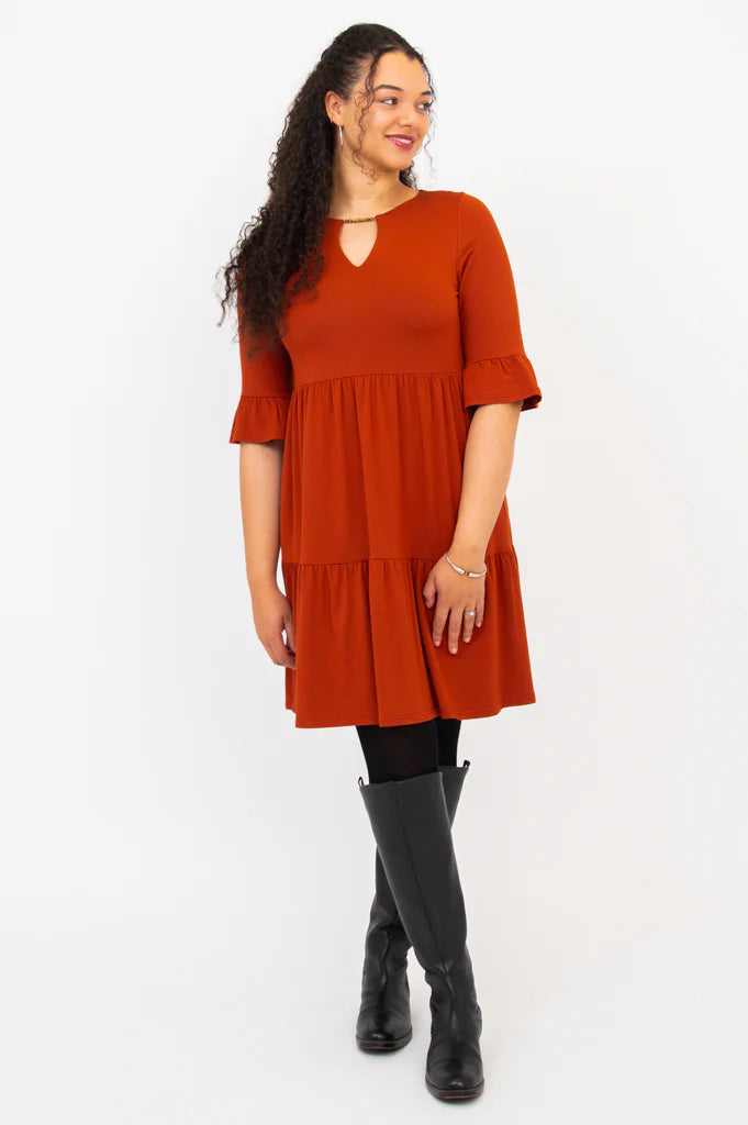Bernadette Bamboo Dress - Copper