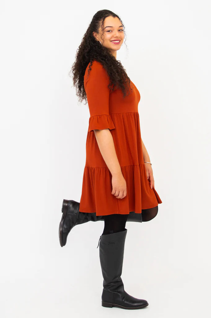 Bernadette Bamboo Dress - Copper