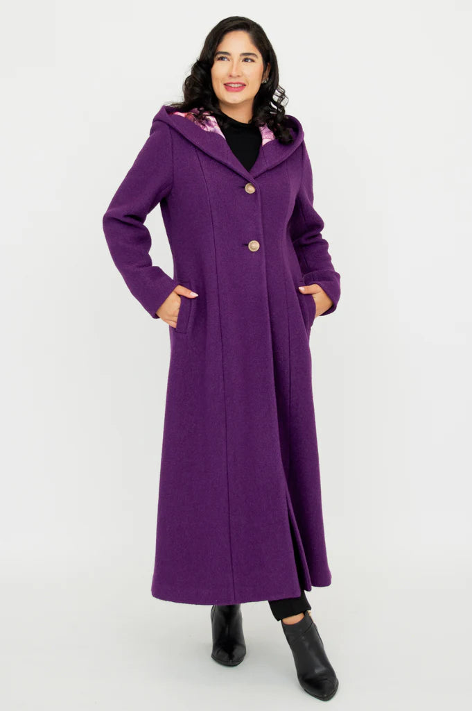 Catherine Boiled Wool Coat - Size Medium