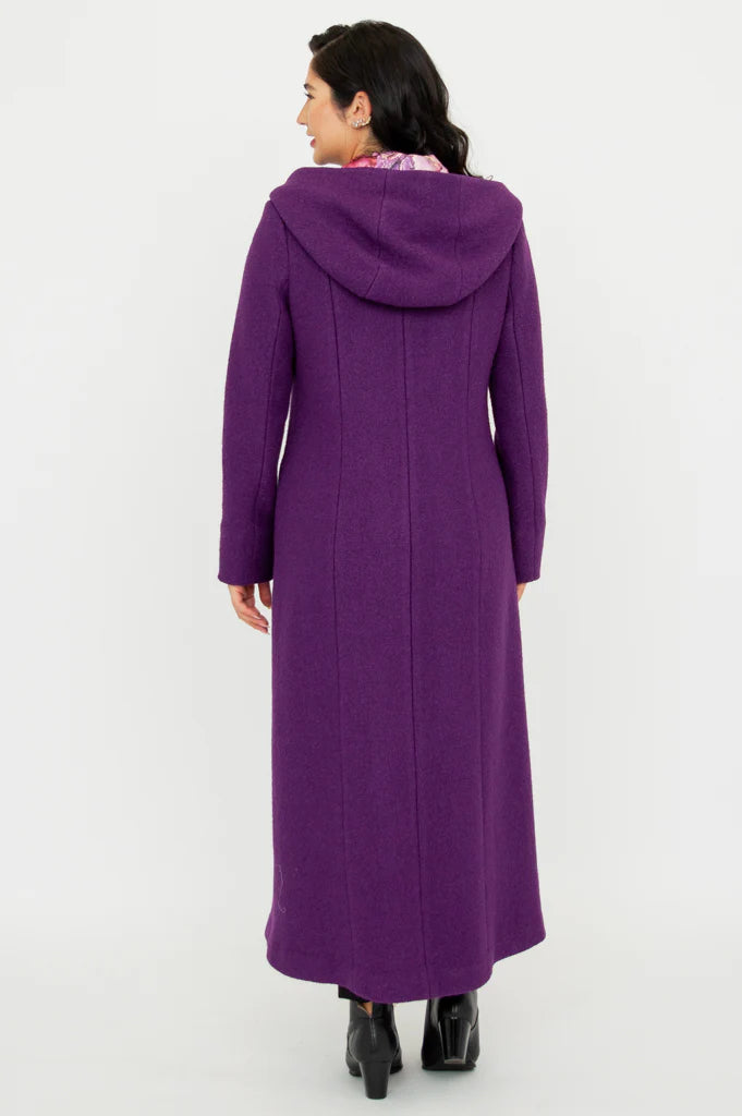 Catherine Boiled Wool Coat - Size Medium