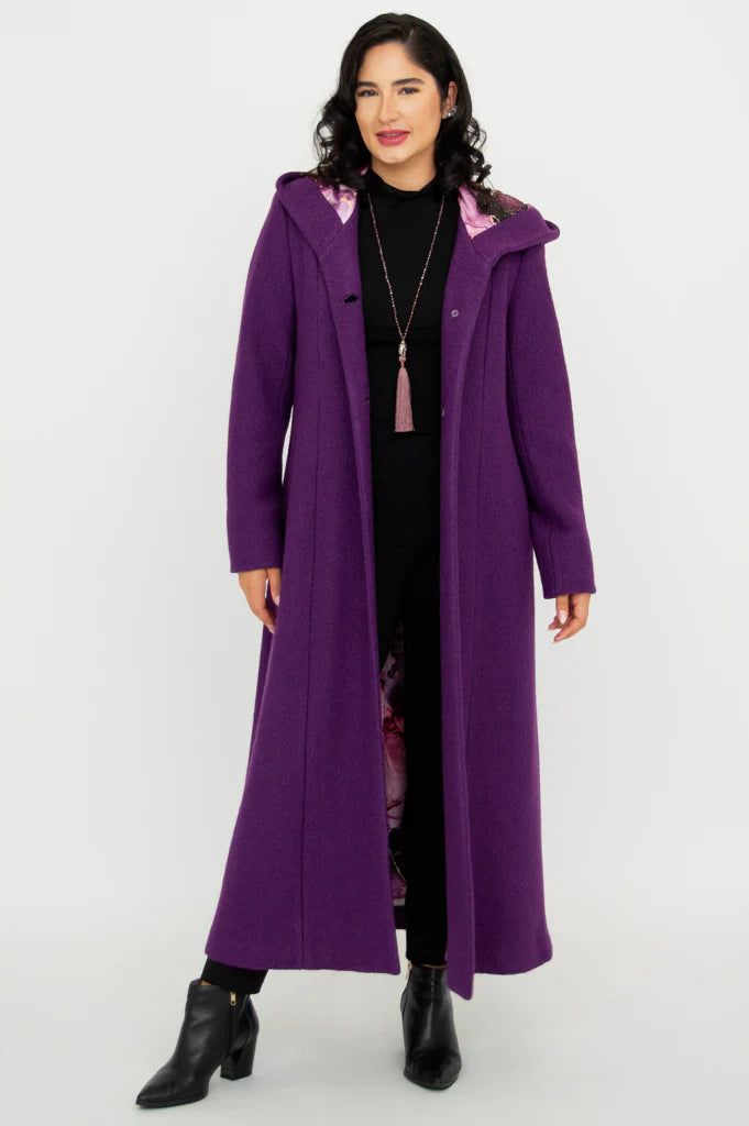 Catherine Boiled Wool Coat - Size Medium