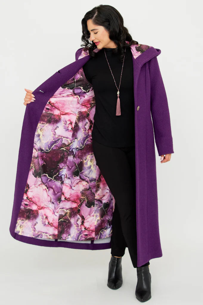Catherine Boiled Wool Coat - Size Medium