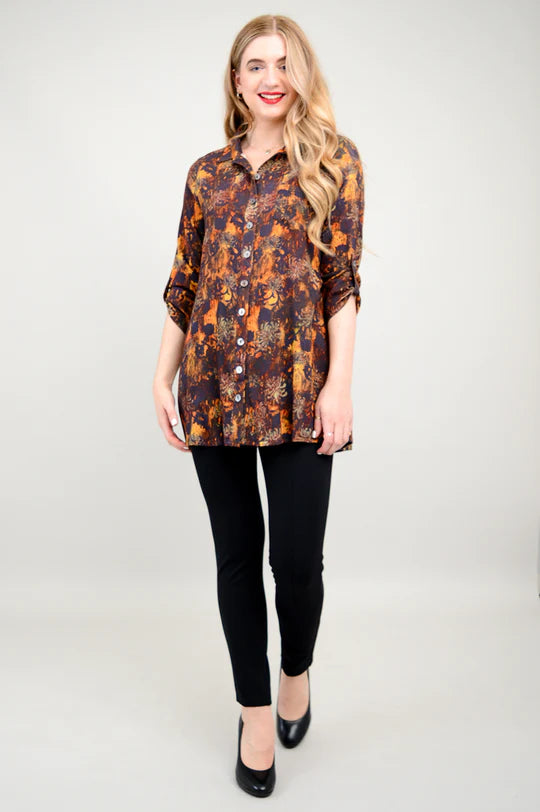 Celine Linen / Bamboo Fortress Tunic - Size Medium