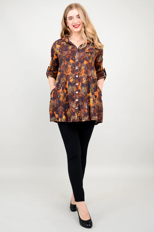 Celine Linen / Bamboo Fortress Tunic - Size Medium