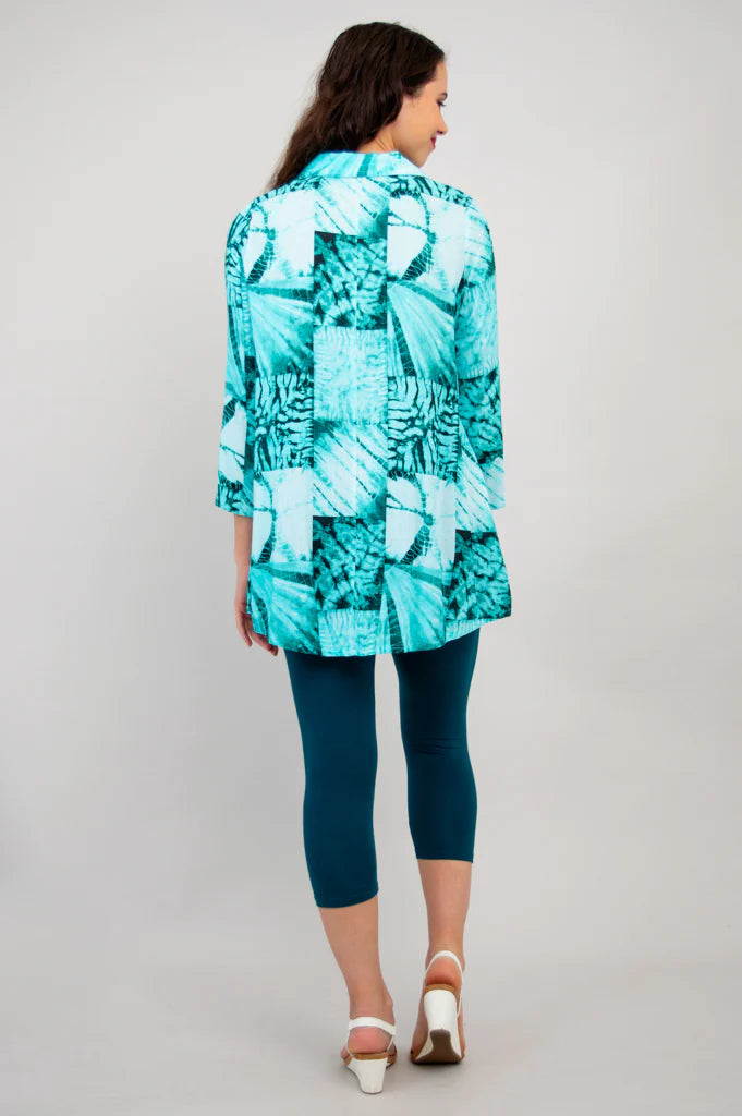 Celine Linen / Bamboo Tunic - Shibori