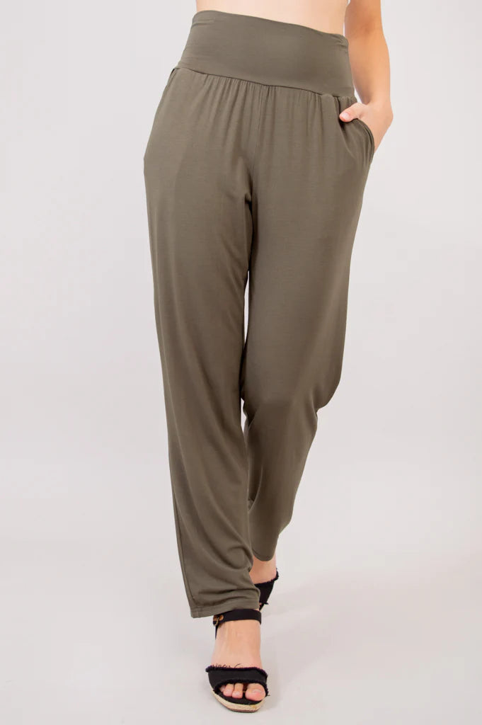Clair Khaki Bamboo Pant