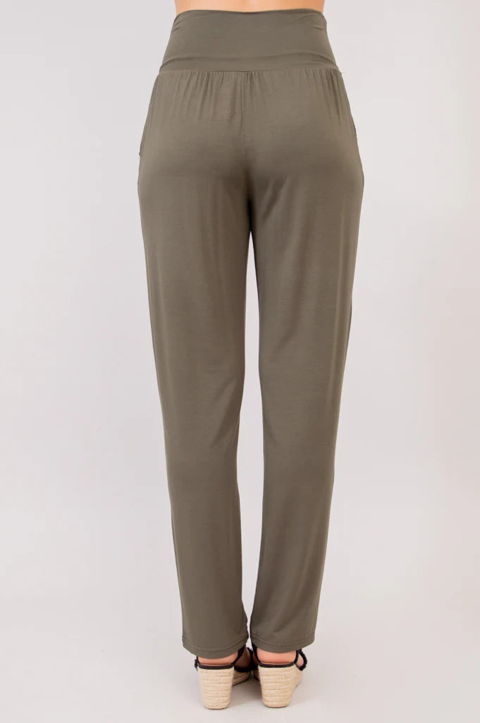 Clair Khaki Bamboo Pant