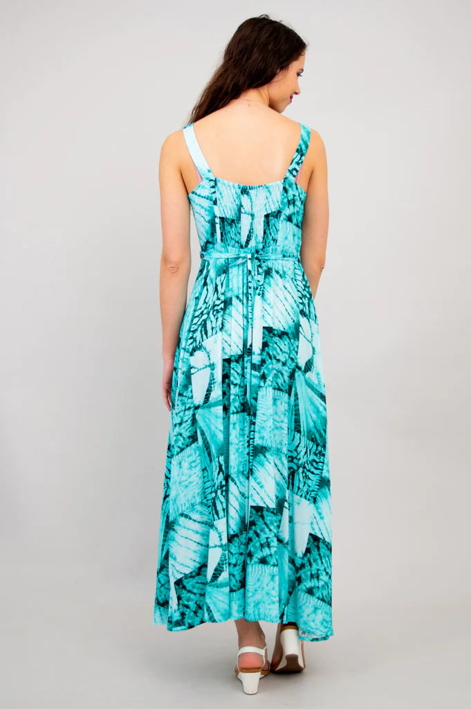 Coraline Linen / Bamboo Dress - Shibori