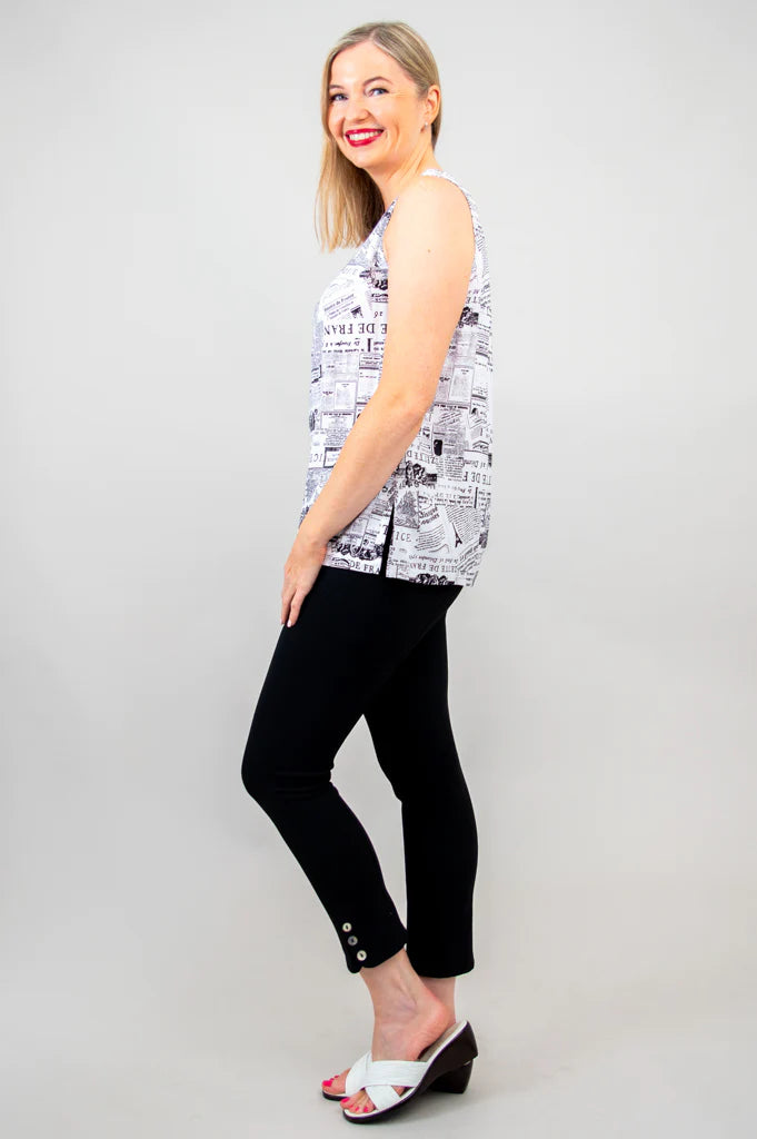 Dena Linen / Bamboo Tank Top - French News