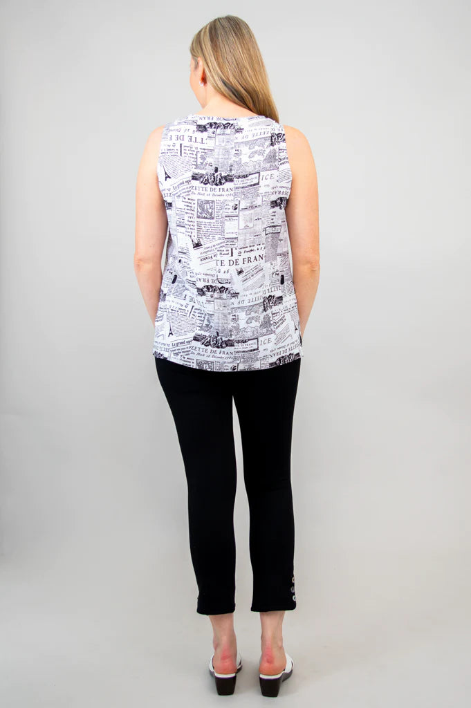 Dena Linen / Bamboo Tank Top - French News