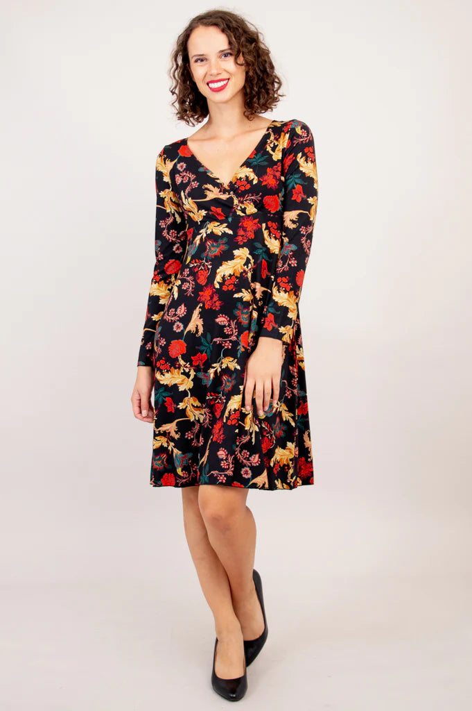 Denver Long Sleeve Bamboo Dress - Ornate