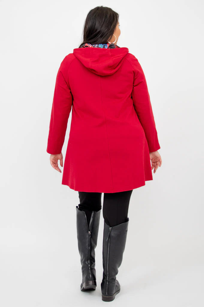 Florence Modal Coat - Lipstick