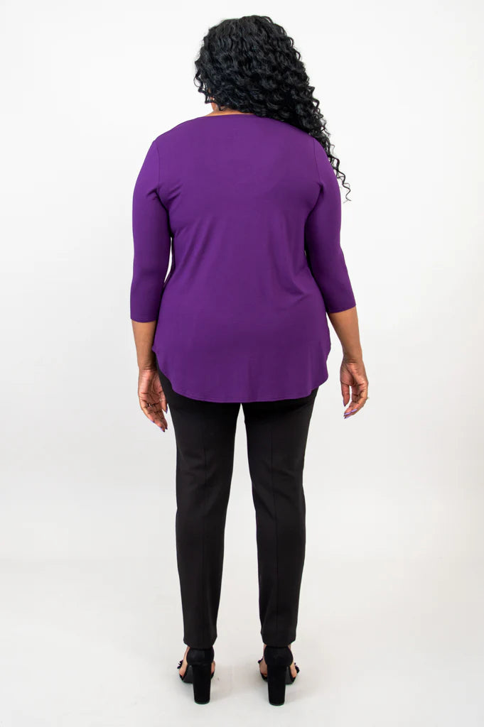 🇨🇦 Jackie Bamboo 3/4 Sleeve Top - Royale