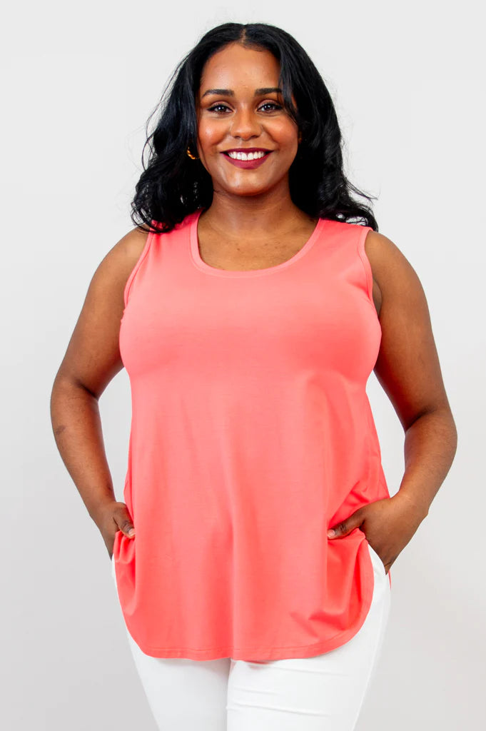 Jazz Bamboo Tank - Coral
