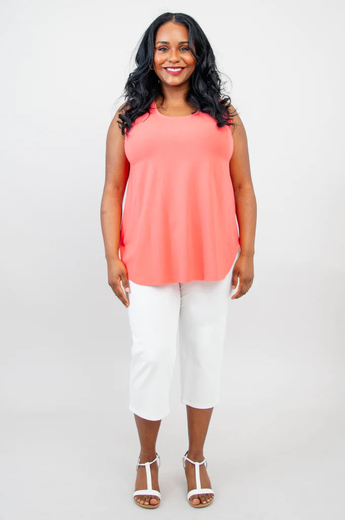 Jazz Bamboo Tank - Coral