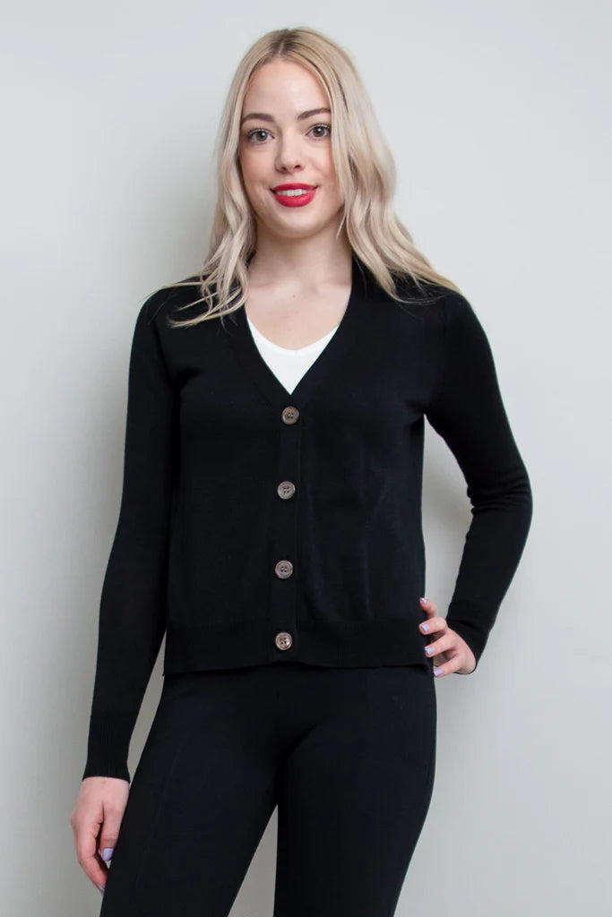 Jessica Bamboo / Cotton Sweater - Black