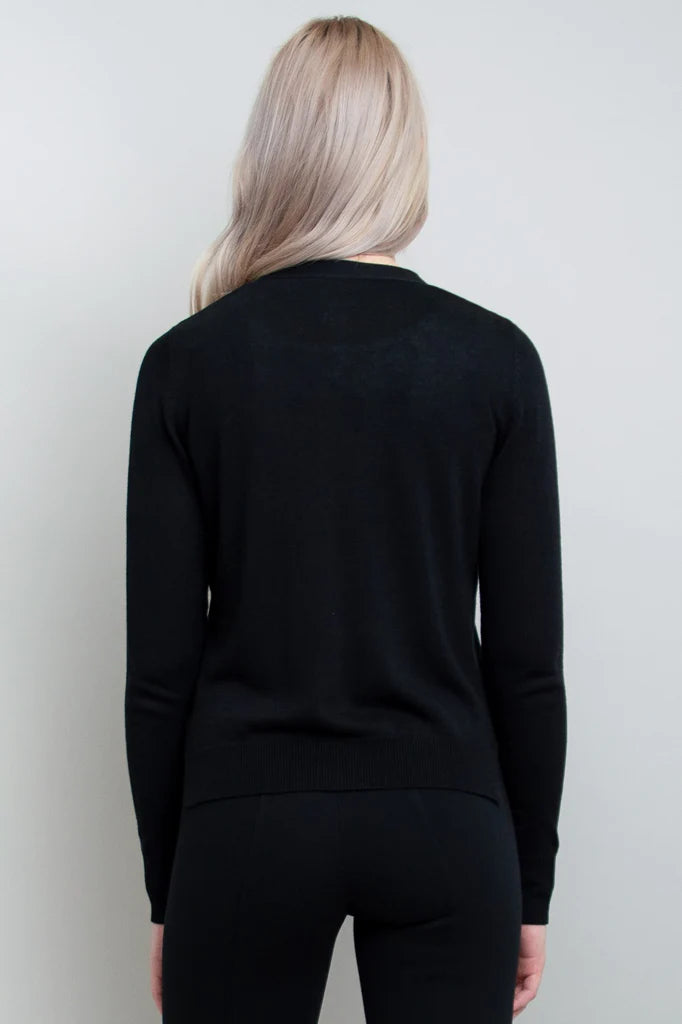 Jessica Bamboo & Cotton Sweater - Black
