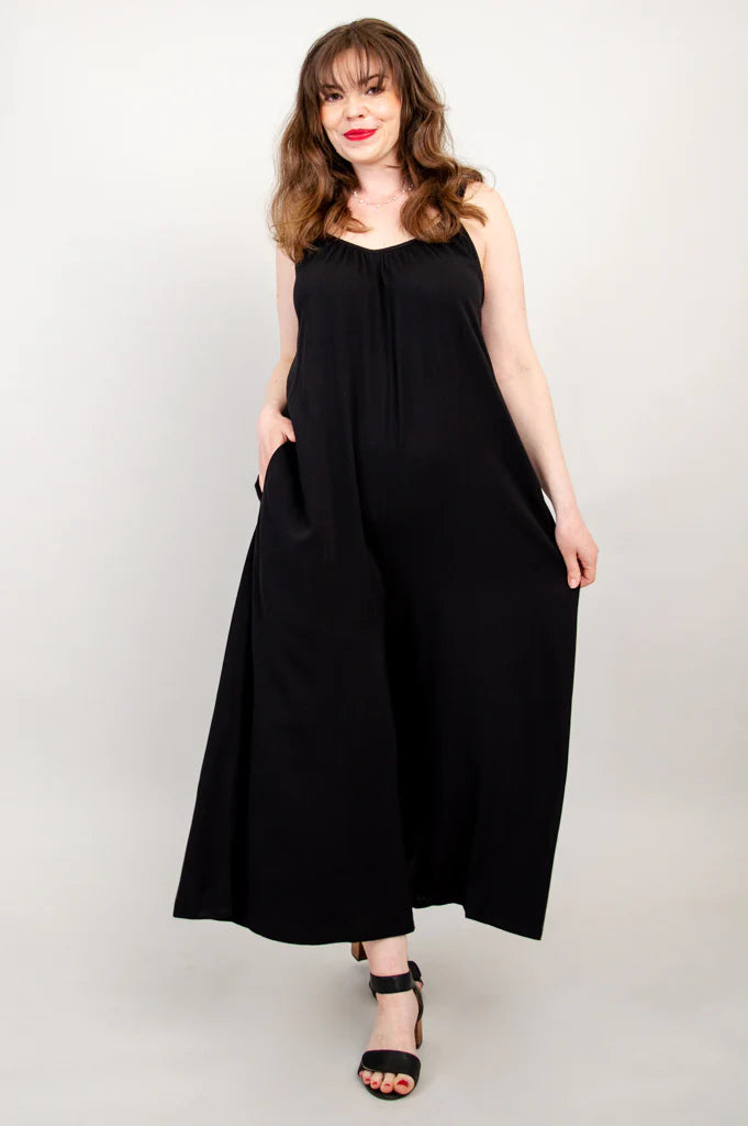 Joanna Linen / Bamboo Jumpsuit - Black