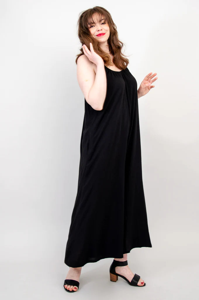 Joanna Linen / Bamboo Jumpsuit - Black