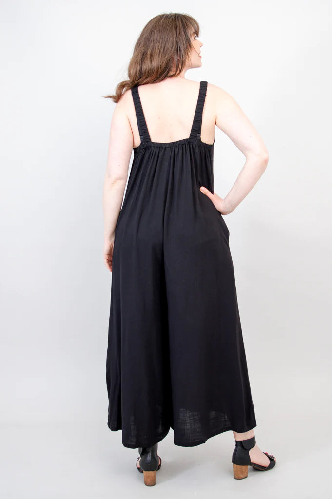 Joanna Linen / Bamboo Jumpsuit - Black