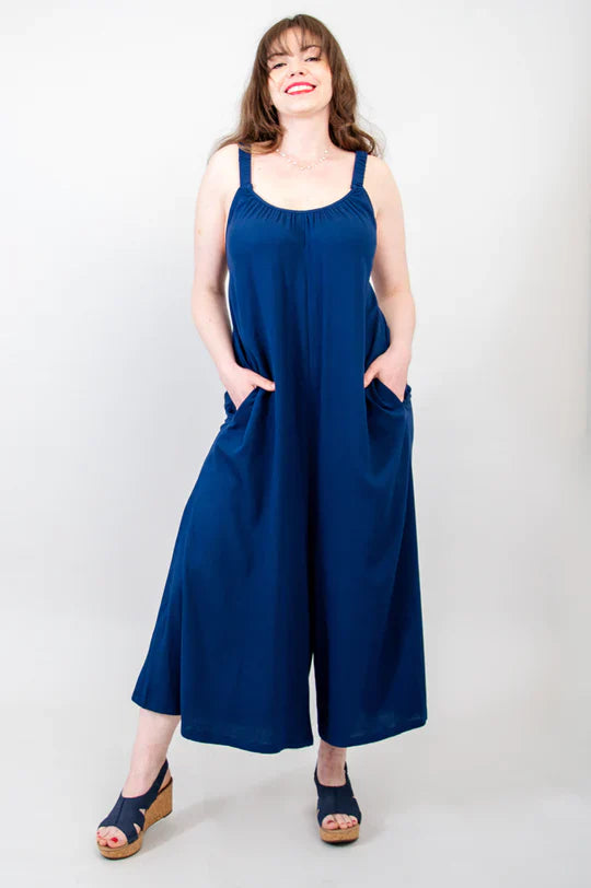 Joanna Linen / Bamboo Jumpsuit - Indigo