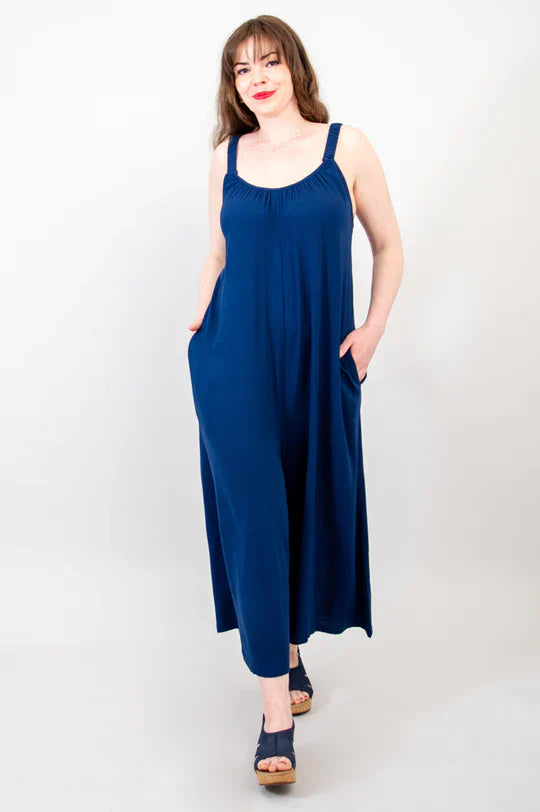 Joanna Linen / Bamboo Jumpsuit - Indigo