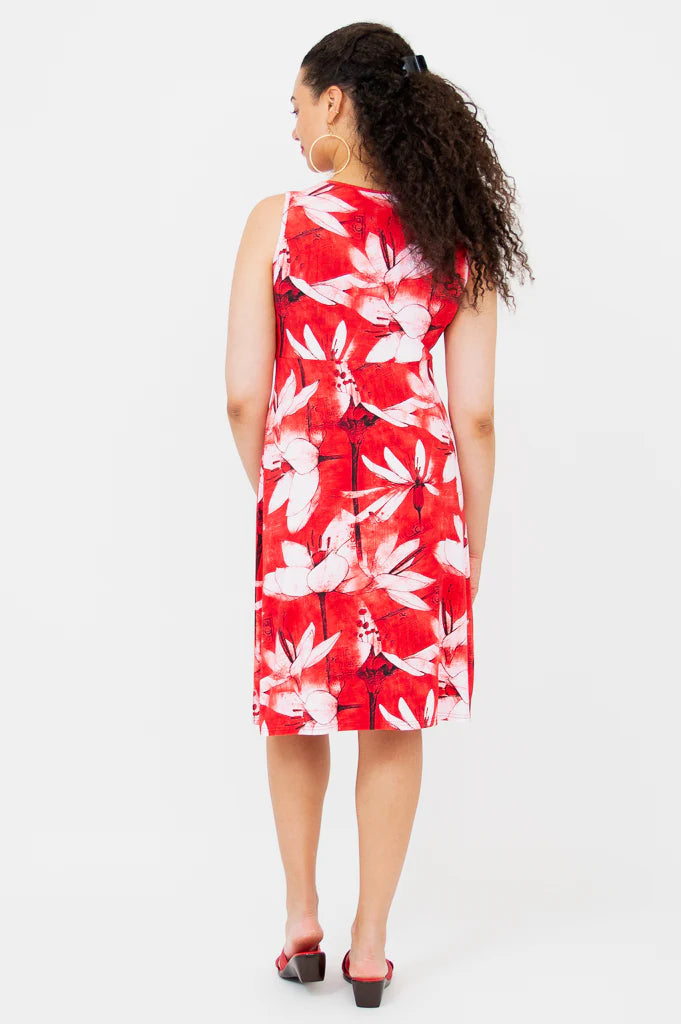 Judy Sleeveless Bamboo Dress - Passion