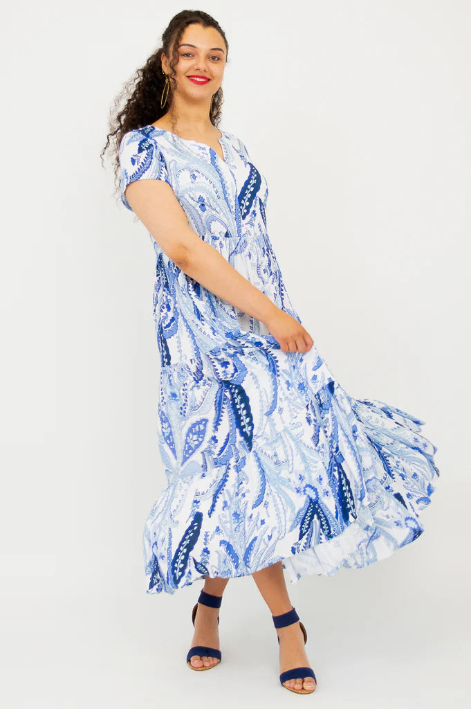 Laurita Linen & Bamboo Dress -  Radiant