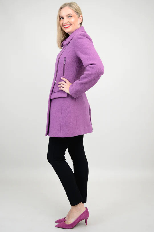 Lyon Lavender Wool Coat - Size 2 X