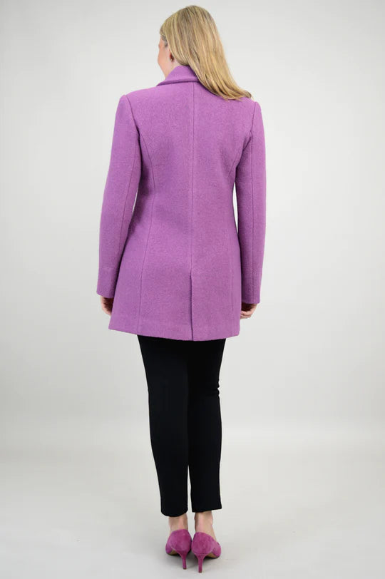 Lyon Lavender Wool Coat - Size 2 X