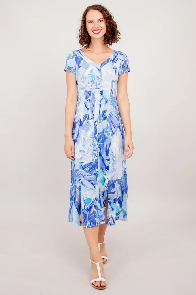 Morgan Linen / Bamboo Dress - Blue Room
