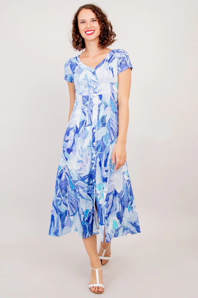 Morgan Linen / Bamboo Dress - Blue Room