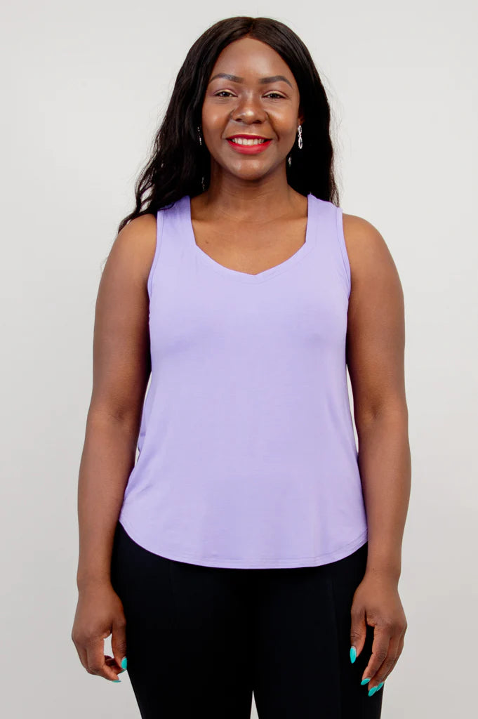 Ritzy Bamboo Tank Top - Lavender