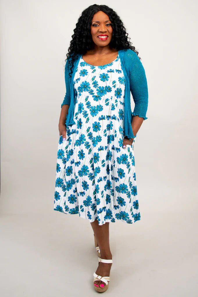 Blue Sky Shauna Bamboo & Linen Aster Dress