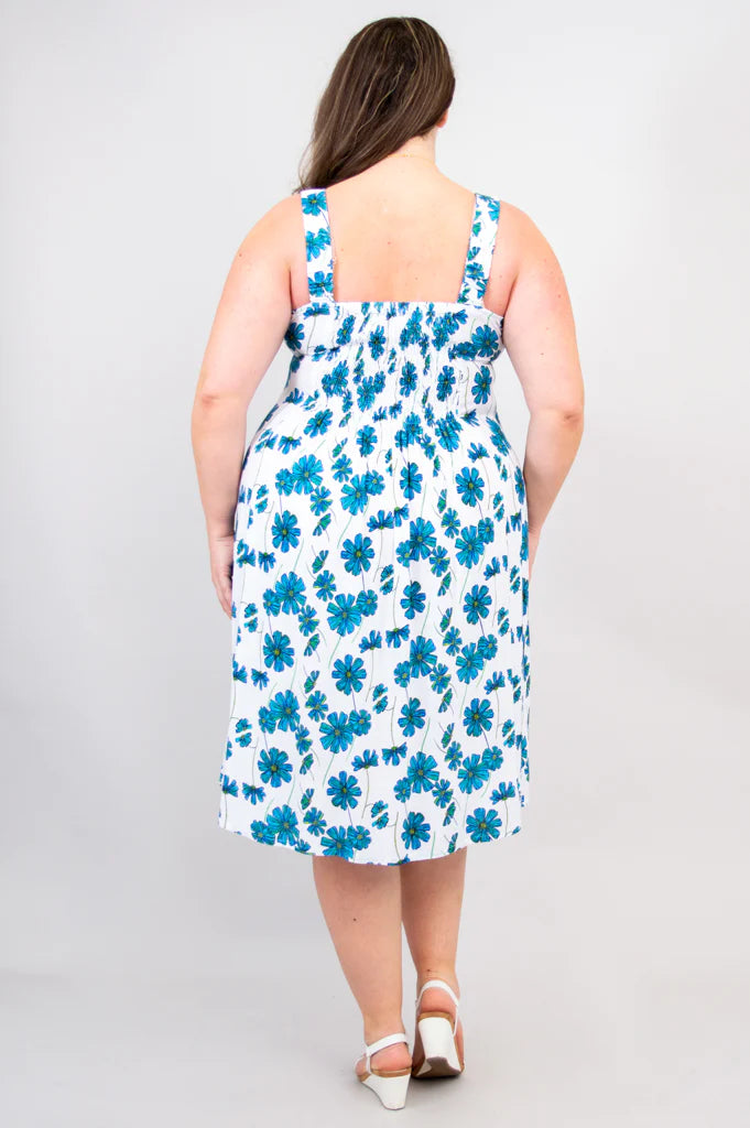 Shauna Bamboo / Linen Dress - Aster - Size 3 X
