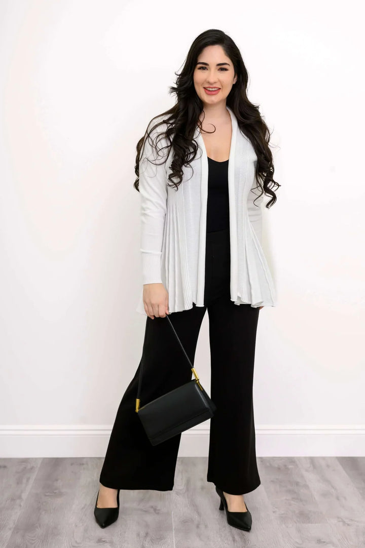Karen White Cotton Cardigan