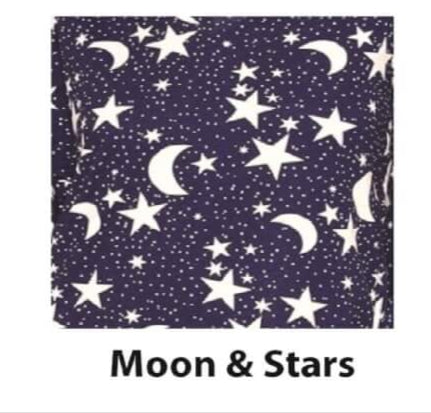 Pajama pants with animal print and four pattern options displayed above.
