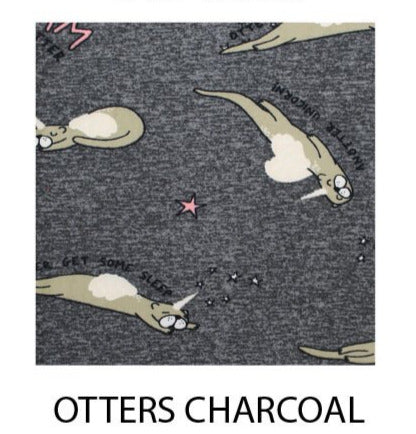 Ladies Short Sleeve Printed Night Shirt