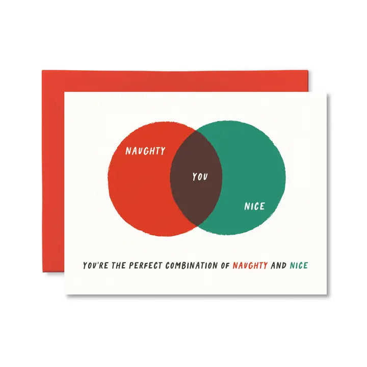 CARD: Naughty And Nice - Christmas