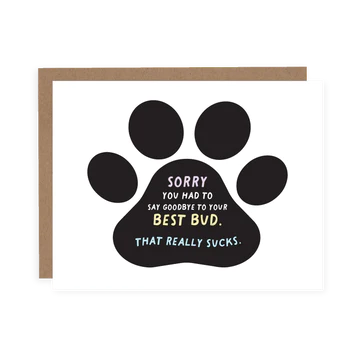 BEST BUD PET SYMPATHY CARD