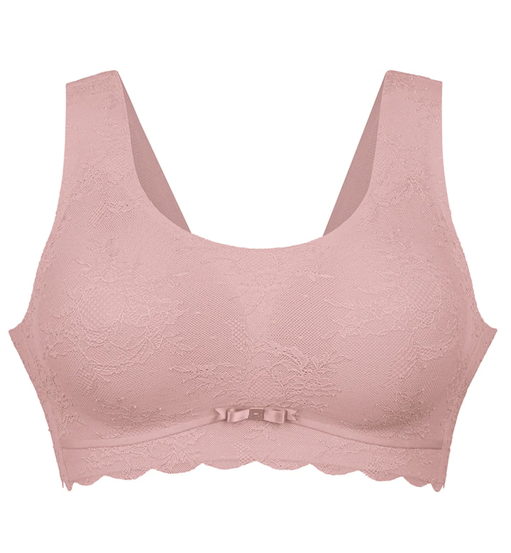 Anita Essentials Lace Bralette with Cups - Rosewood