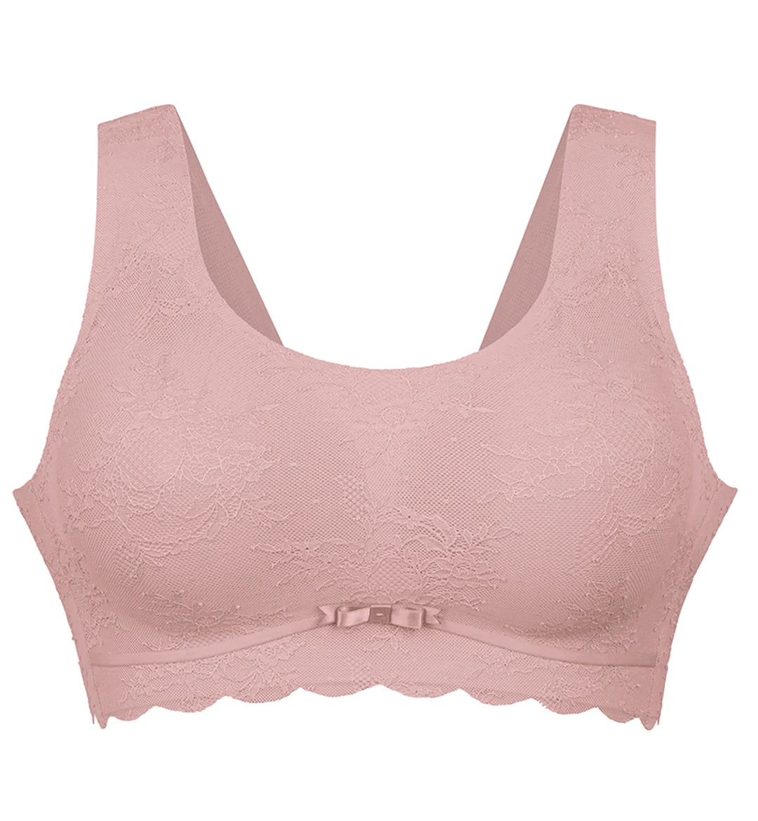 Anita Essentials Lace Bralette with Cups - Rosewood